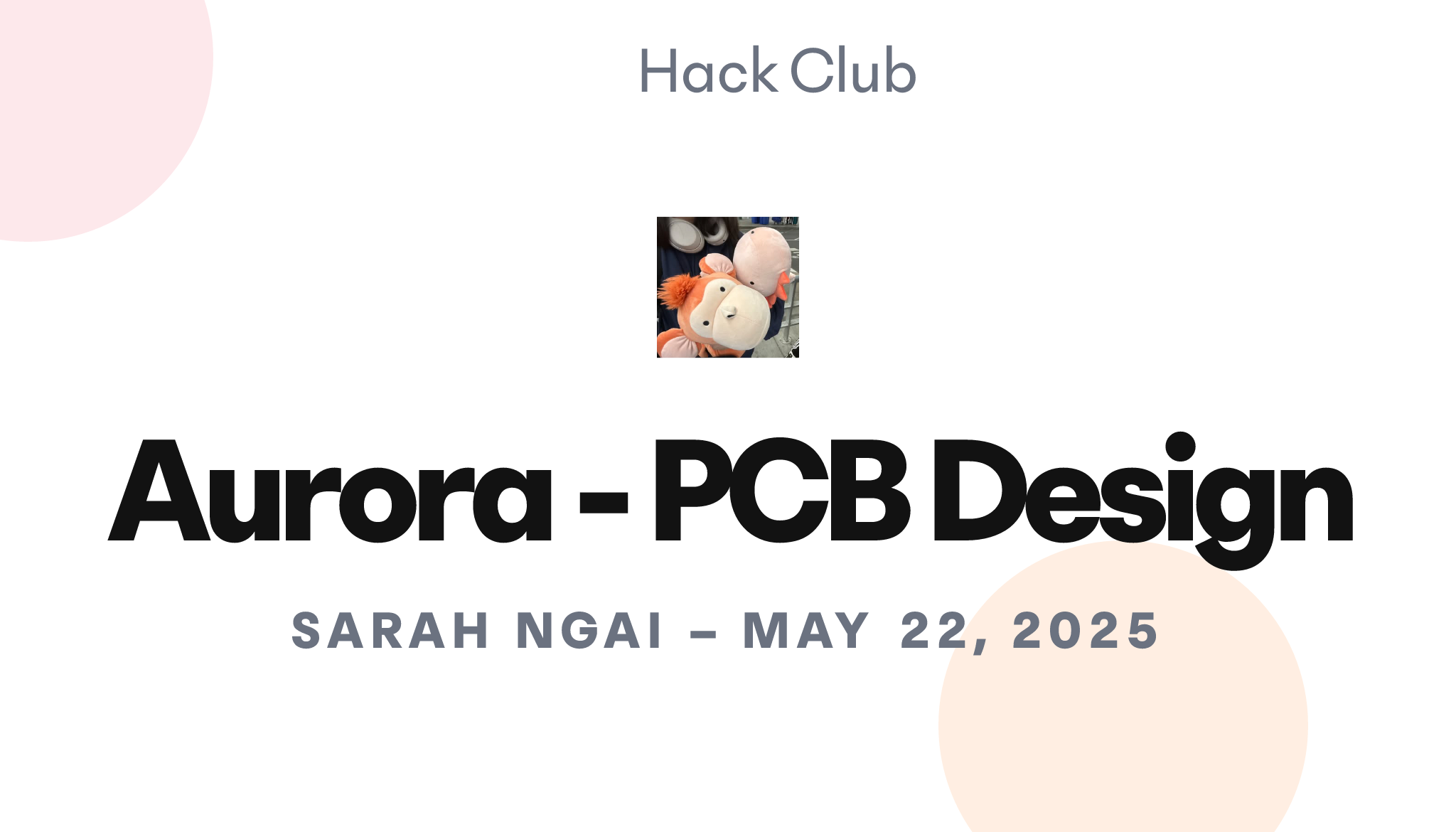 Aurora - PCB Design – Hack Club Events