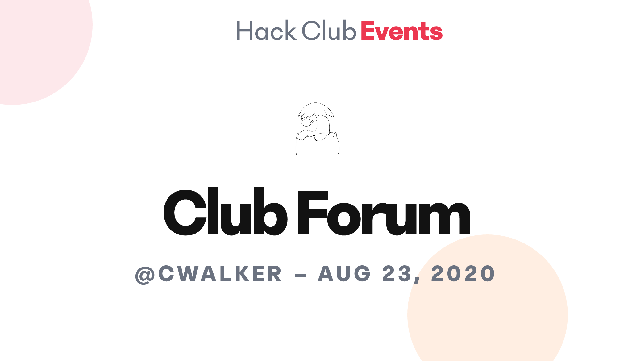 Forum Club1 Thread Club Forum – Hack Club Events