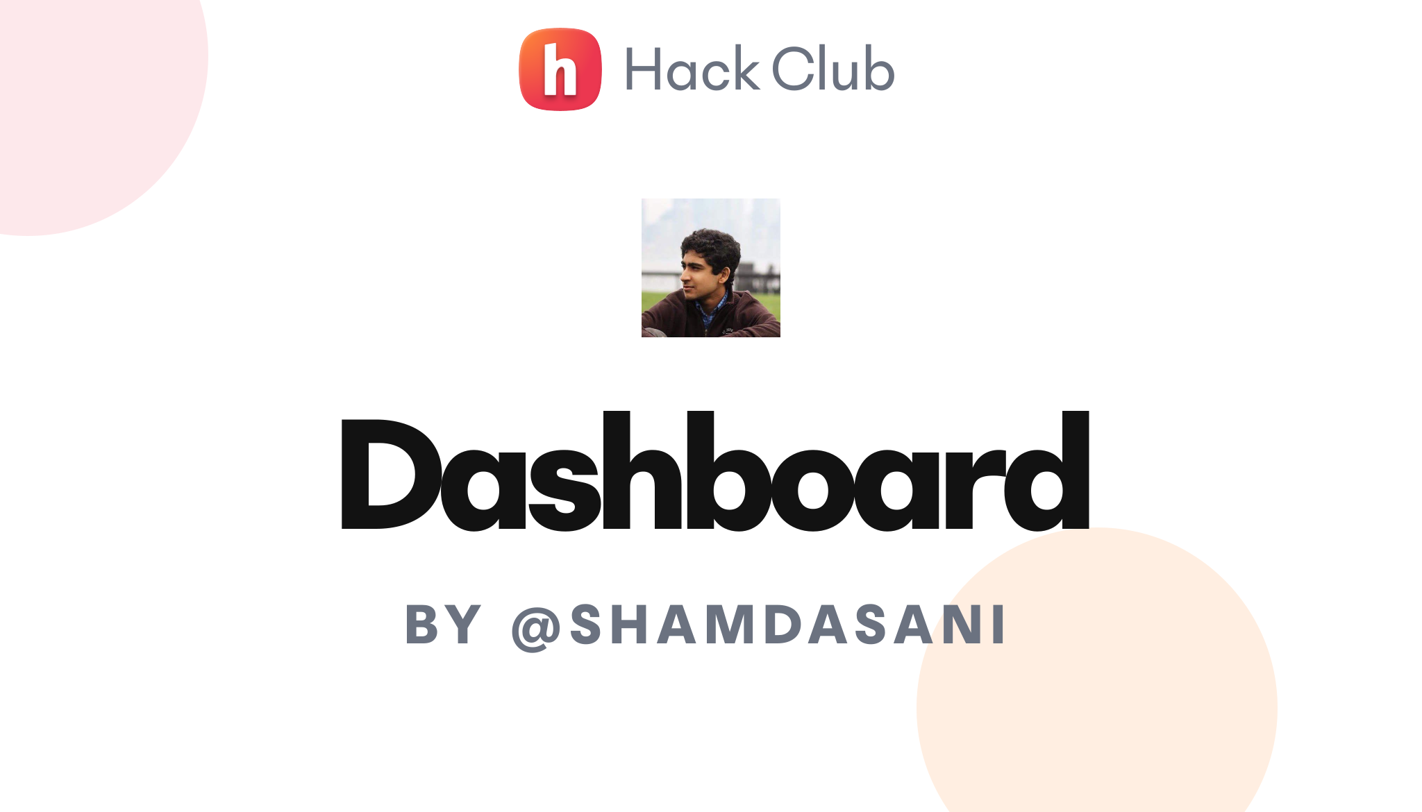 Dashboard – Hack Club