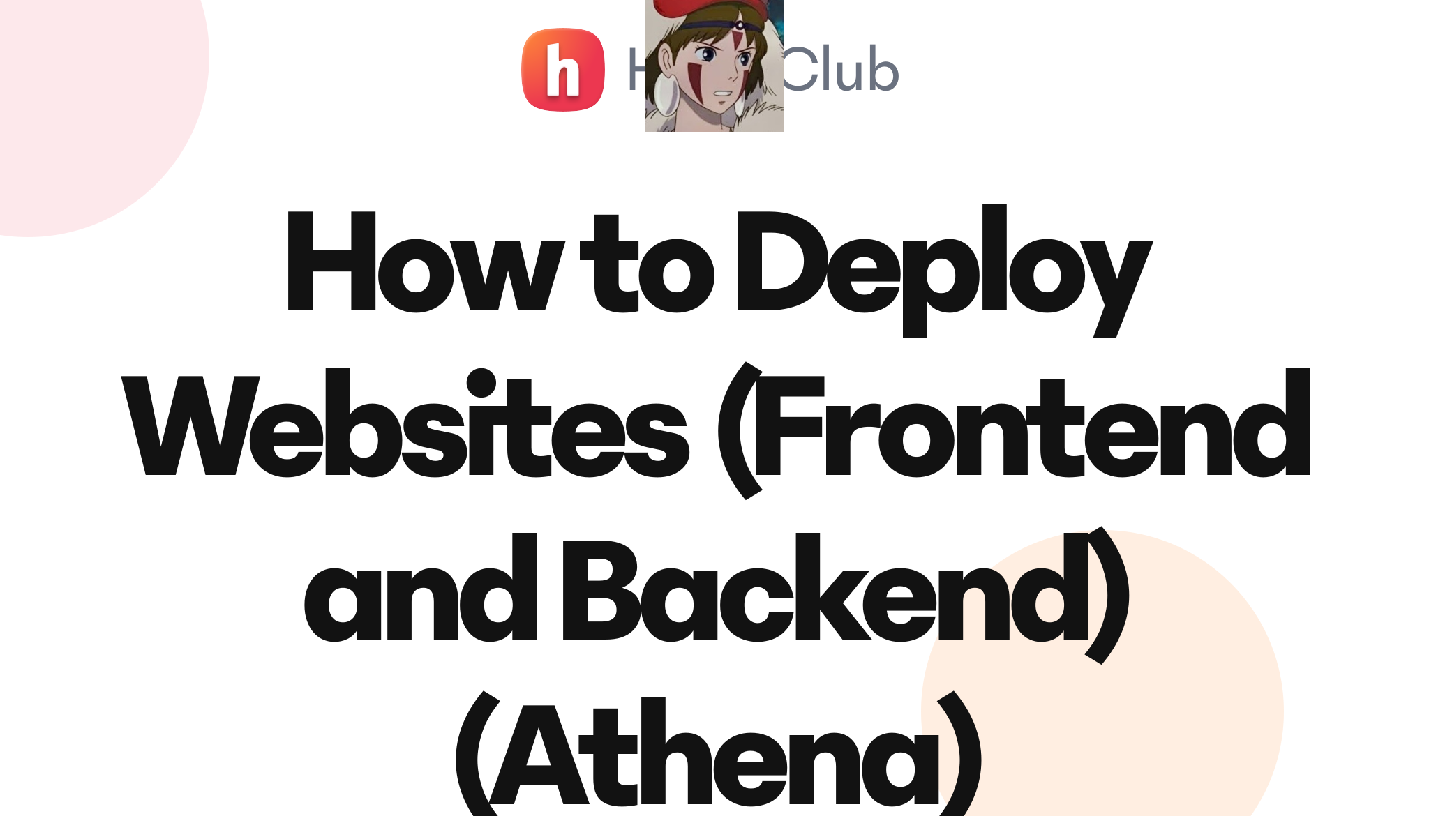 How to Deploy Websites (Frontend and Backend) (Athena) – Hack Club Events