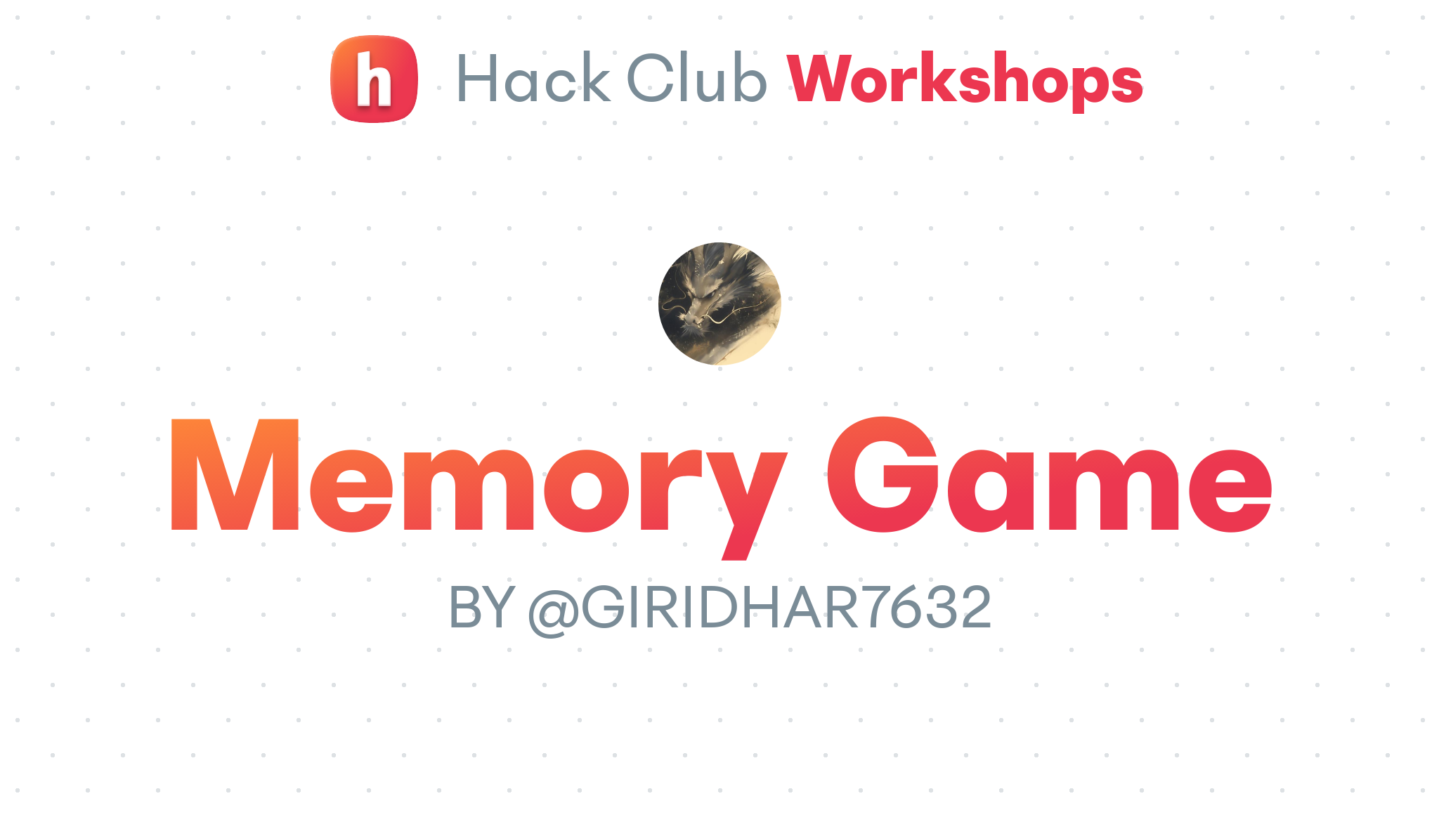 Memory Game – Hack Club
