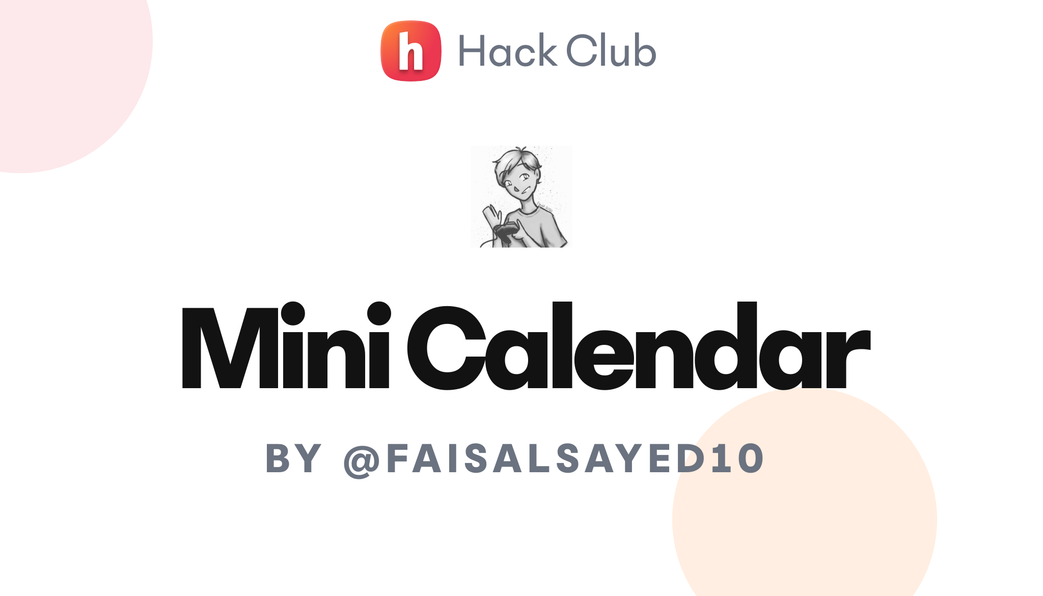 Mini Calendar – Hack Club