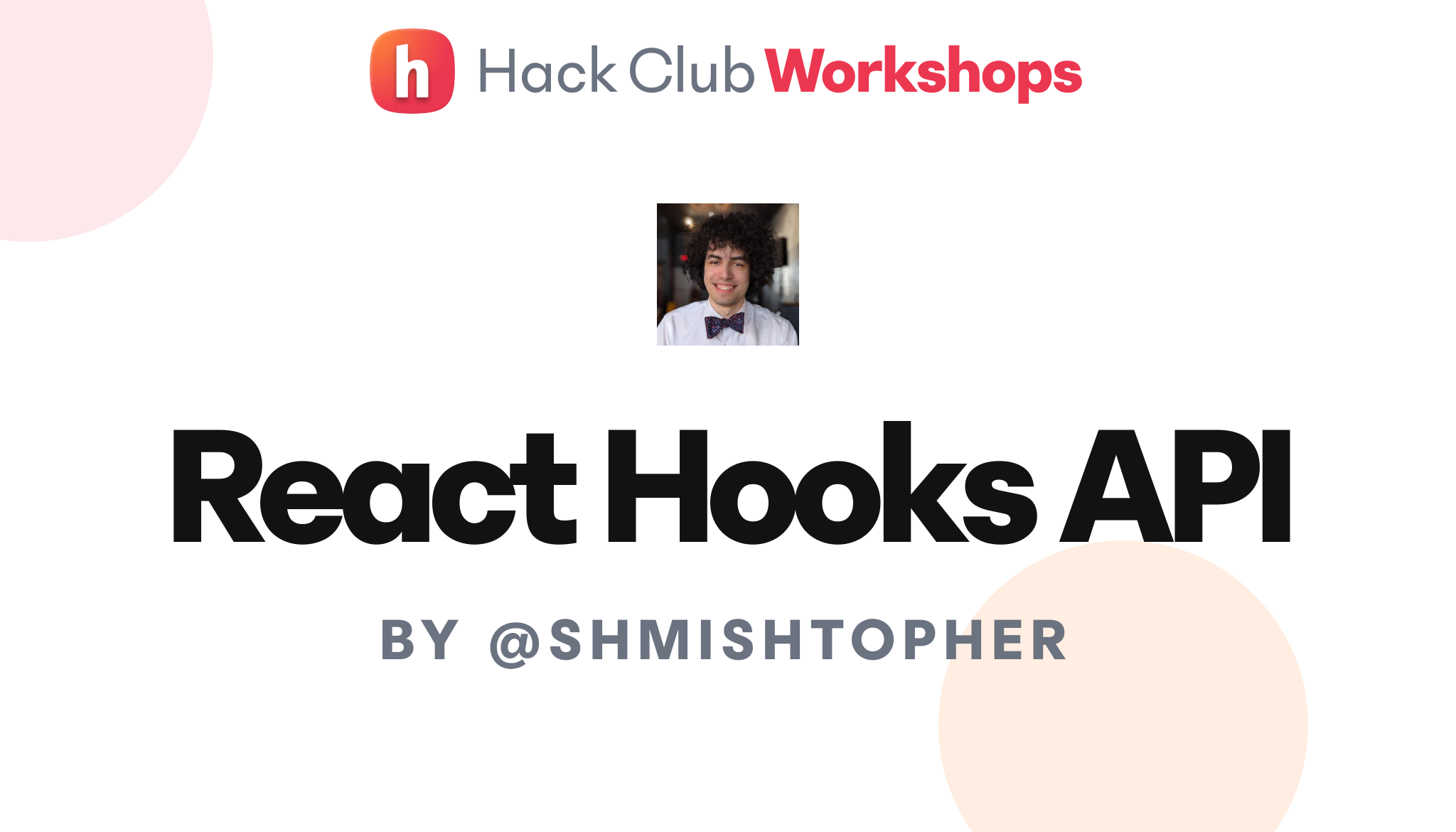 React Hooks API – Hack Club